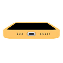 Buff iPhone 14 Rubber Fit Kılıf - Sarı 8683548214188