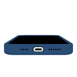 Buff iPhone 14 Rubber Fit Kılıf - Mavi 8683548214218