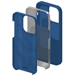 Buff iPhone 14 Rubber Fit Kılıf - Mavi 8683548214218