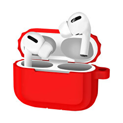Buff Airpods Pro Rubber Silikon Kılıf - Kırmızı 8683548214515