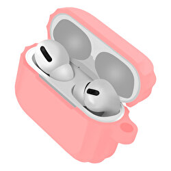 Buff Airpods Pro Rubber Silikon Kılıf - Pembe 8683548214539