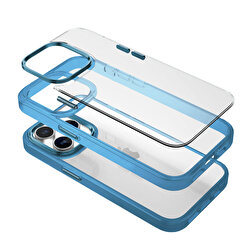 Buff iPhone 15 Pro Max New Air Bumper Kılıf Blue 8683548217295