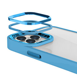 Buff iPhone 15 Pro Max New Air Bumper Kılıf Blue 8683548217295
