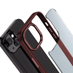 Buff iPhone 15 Plus New Air Bumper Kılıf Plum 8683548217509