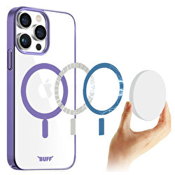 Buff iPhone 15 Pro Max MagSafe Slim Fit Kılıf Mor 8683548217875