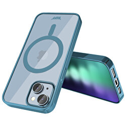 Buff iPhone 15 Plus MagSafe Slim Fit Kılıf Blue 8683548218049