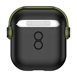 Buff Airpods 2 DjPods Kılıf Black-Dark Green 8683548218339