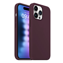 Buff iPhone 15 Pro Max Rubber Fit Kılıf Wine Red 8683548218551