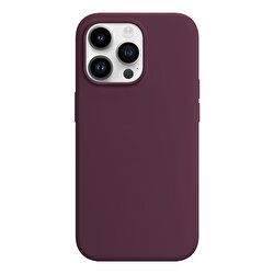 Buff iPhone 15 Pro Max Rubber Fit Kılıf Wine Red 8683548218551