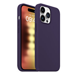 Buff iPhone 15 Pro Rubber Fit Kılıf Purple 8683548218575