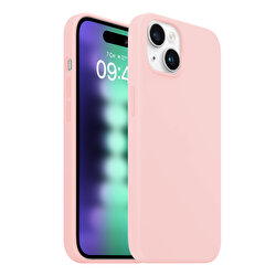 Buff iPhone 15 Plus Rubber Fit Kılıf Pink 8683548218704