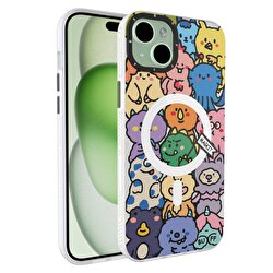 Buff iPhone 15 Plus MagKit Kılıf Happy Monster 8684387700269