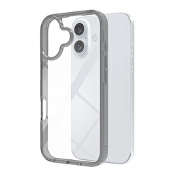 Buff iPhone 16 Air Hybrid Şeffaf Kılıf Siyah 8684387701730