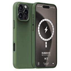 Buff iPhone 16 Pro Max Magsafe Rubber Fit - Yeşil 8684387702270