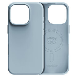 Buff iPhone 16 Pro Magsafe Rubber Fit Kılıf Mavi 8684387702300