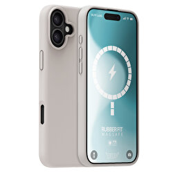 Buff iPhone 16 Magsafe Rubber Fit Kılıf-Taş 8684387702478