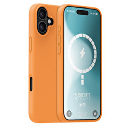 Buff iPhone 16 Magsafe Rubber Fit Kılıf-Turuncu 8684387702492