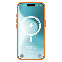 Buff iPhone 16 Magsafe Rubber Fit Kılıf-Turuncu 8684387702492