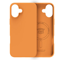 Buff iPhone 16 Magsafe Rubber Fit Kılıf-Turuncu 8684387702492