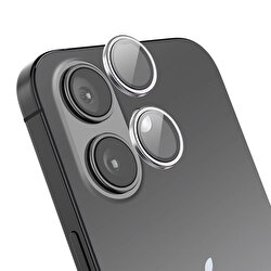Buff iPhone 16/Plus Metal Lens Koruyucu-Silver 8684387702928