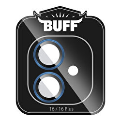Buff iPhone 16/Plus Metal Lens Koruyucu-Mavi 8684387702942