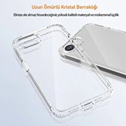 Buff iPhone 16E Air Hybrid Kılıf - Şeffaf 8684387704335