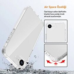 Buff iPhone 16E Air Hybrid Kılıf - Şeffaf 8684387704335