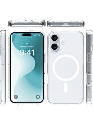 Buff iPhone 16E Magsafe Air Hybrid Şeffaf Kılıf 8684387704359