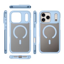 Buff iPhone 18 Pro Max / 17 Pro Max MagSafe Air Bumper Kılıf - Açık Mavi 8684387708456