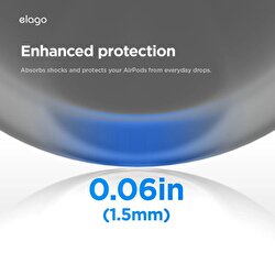 Elago Apple AirPods Pro 3 Liquid Hybrid Strap Kılıf – Siyah 8800254480915