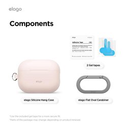 Elago Apple AirPods Pro 3 Silikon Hang Kılıf – Kum Pembesi 8800254480946