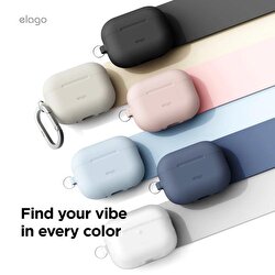 Elago Apple AirPods Pro 3 Silikon Hang Kılıf – Açık Mavi 8800254480953