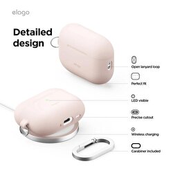 Elago Apple AirPods Pro 3 Silikon Hang Kılıf – Açık Mavi 8800254480953
