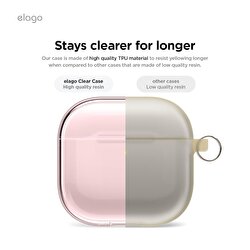KA-Elago AirPods4 Clear Hang Case-Lovely Pink EAP4CL-HANG-LPK