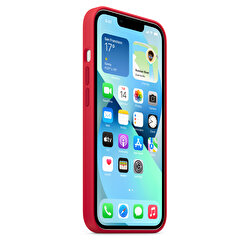 iPhone 13 için MagSafe özellikli Silikon Kılıf - (PRODUCT)RED MC4E4ZM/A
