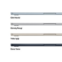 Apple MacBook Air 15' M4 Çip 10 Çekirdekli CPU 10 Çekirdekli GPU 16GB Bellek 256GB SSD Gök Mavisi MC7A4TU/A