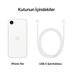 iPhone 16e 512GB Beyaz MD274TU/A