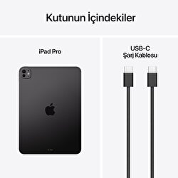 Apple 11 inç iPad Pro M5 Wi-Fi 512GB Standart Cam Uzay Siyahı MDWM4TU/A