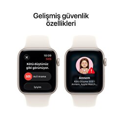 Apple Watch SE 3 GPS 40mm Gece Yarısı Alüminyum Kasa ve Gece Yarısı Spor Kordon - S/M MEH94TU/A