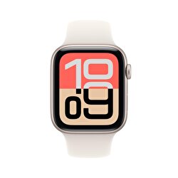 Apple Watch SE 3 GPS 44mm Yıldız Işığı Alüminyum Kasa ve Yıldız Işığı Spor Kordon - S/M MEHG4TU/A