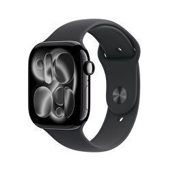 Apple Watch Series 11 GPS 42mm Simsiyah Alüminyum Kasa ve Siyah Spor Kordon - M/L MEQU4TU/A