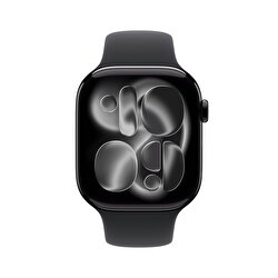 Apple Watch Series 11 GPS 42mm Simsiyah Alüminyum Kasa ve Siyah Spor Kordon - M/L MEQU4TU/A
