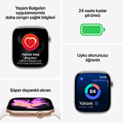 Apple Watch Series 11 GPS 42mm Uzay Grisi Alüminyum Kasa ve Siyah Spor Kordon - S/M MEQW4TU/A