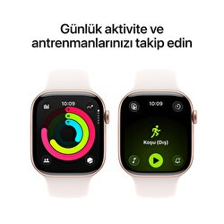 Apple Watch Series 11 GPS 42mm Roze Altın Rengi Alüminyum Kasa ve Bulut Pembesi Spor Kordon - M/L MEU44TU/A