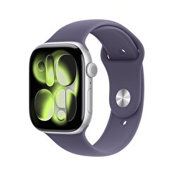 Apple Watch Series 11 GPS 42mm Gümüş Rengi Alüminyum Sis Moru Spor Kordon - M/L MEU74TU/A