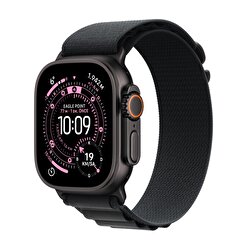 Apple Watch Ultra 3 GPS + Cellular 49mm Siyah Titanyum Kasa ve Siyah Alpine Loop - Küçük Boy MF0Q4TU/A