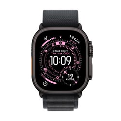 Apple Watch Ultra 3 GPS + Cellular 49mm Siyah Titanyum Kasa ve Siyah Alpine Loop - Küçük Boy MF0Q4TU/A