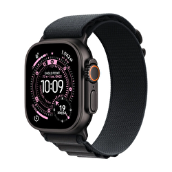Apple Watch Ultra 3 GPS + Cellular 49mm Siyah Titanyum Kasa ve Siyah Alpine Loop - Orta Boy MF0V4TU/A