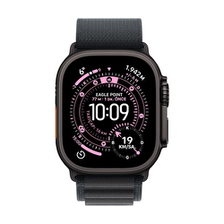 Apple Watch Ultra 3 GPS + Cellular 49mm Siyah Titanyum Kasa ve Siyah Alpine Loop - Orta Boy MF0V4TU/A