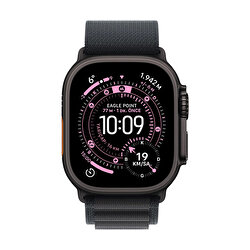 Apple Watch Ultra 3 GPS + Cellular 49mm Siyah Titanyum Kasa ve Siyah Alpine Loop - Büyük Boy MF0X4TU/A